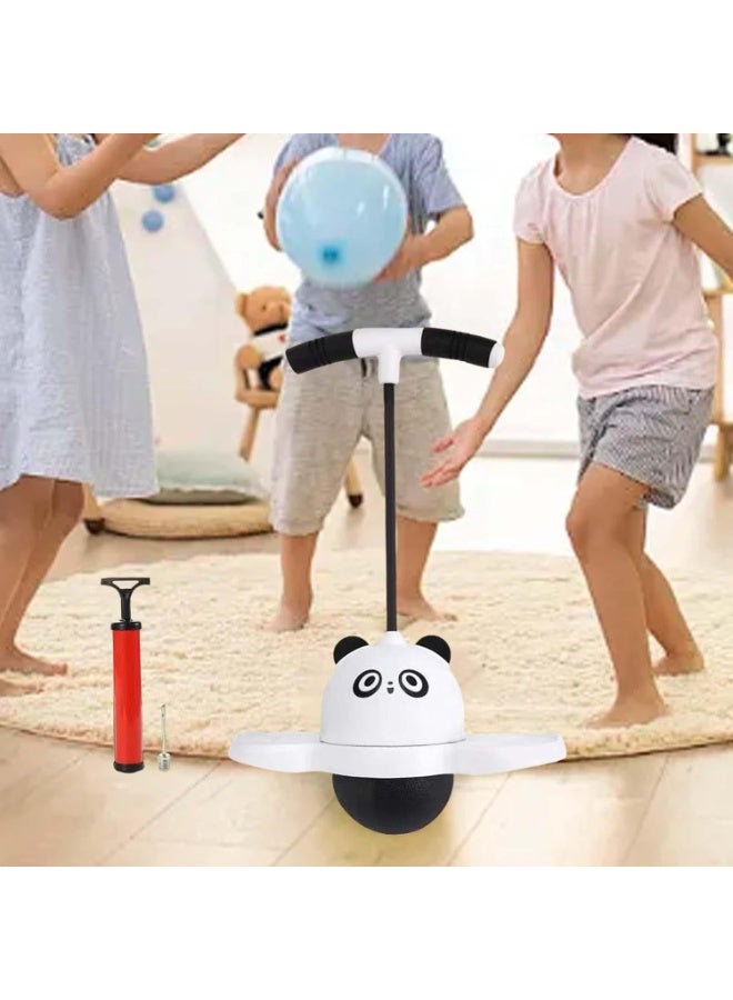 Pogo Ball with Handle, Bouncing Ball for Kids, Pogo Jump, Pogo Stick for Body Training, Assistant, Sports Exercise, Equ Capacity - Image 2