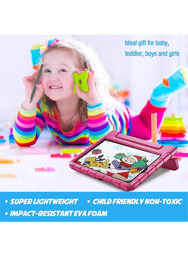 Procases Kids Case For Lenovo Tab M11 2024 Tb330Fu Shockproof Lightweight Kids Friendly Case With Convertible Handle Stand For Girls Boys Children Toddler Baby -Magenta - Image 3