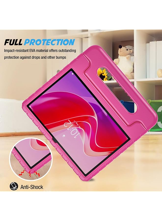 Procases Kids Case For Lenovo Tab M11 2024 Tb330Fu Shockproof Lightweight Kids Friendly Case With Convertible Handle Stand For Girls Boys Children Toddler Baby -Magenta - Image 5