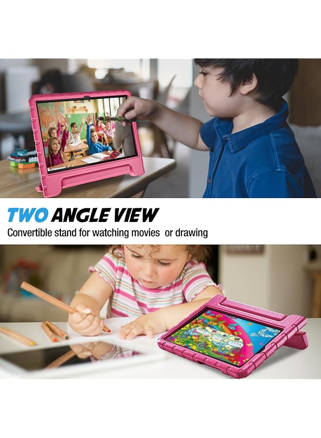 Procases Kids Case For Lenovo Tab M11 2024 Tb330Fu Shockproof Lightweight Kids Friendly Case With Convertible Handle Stand For Girls Boys Children Toddler Baby -Magenta - Image 2