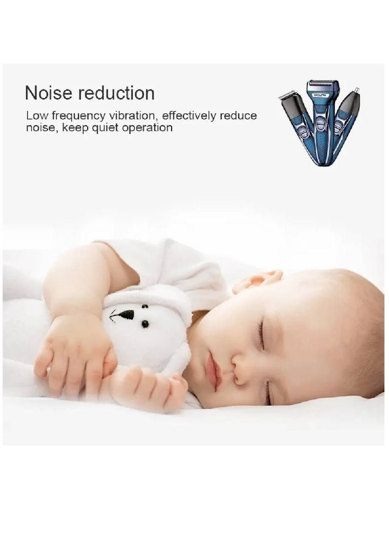 Multi-Function 3 in 1 Rechargeable Grooming Kit Blue 16×20cm