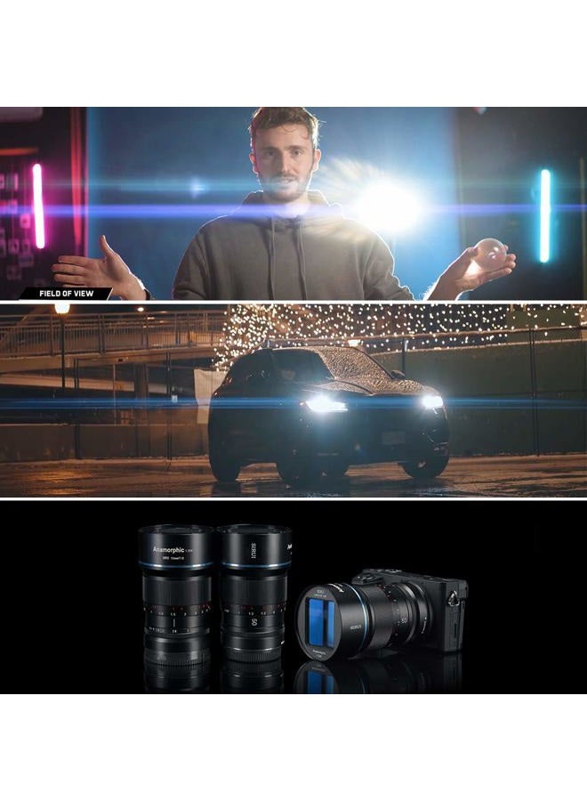 SIRUI 50mm F1.8 1.33X APS-C Anamorphic Lens for E Mount, Blue Flare - Image 5