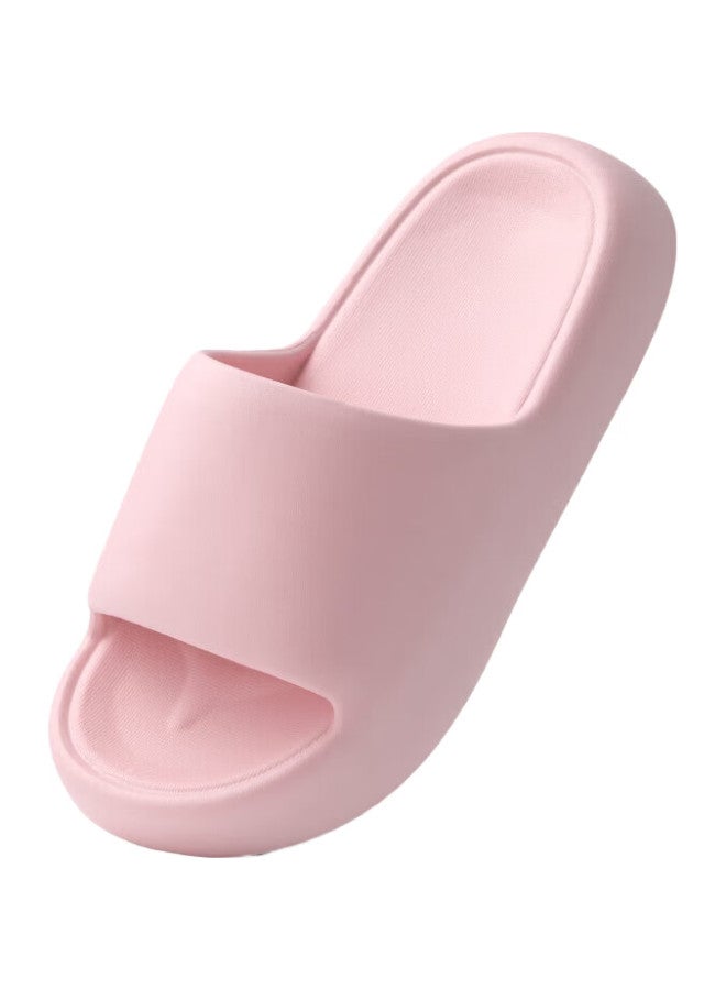 Lurad Thick-Soled Slippers For Men, Summer Bathroom Shower Home Sandals, Couples' Home Slippers For Women, Pink, Size 36-37 - Image 1
