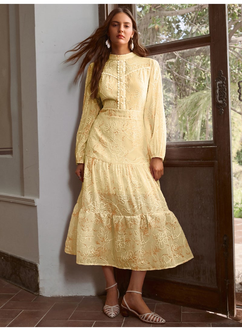 سيمبلي فستان أنيق للنساء الصيفي مزيج خفيف ومريح من القطن المثالي للمنزهات - Image 1