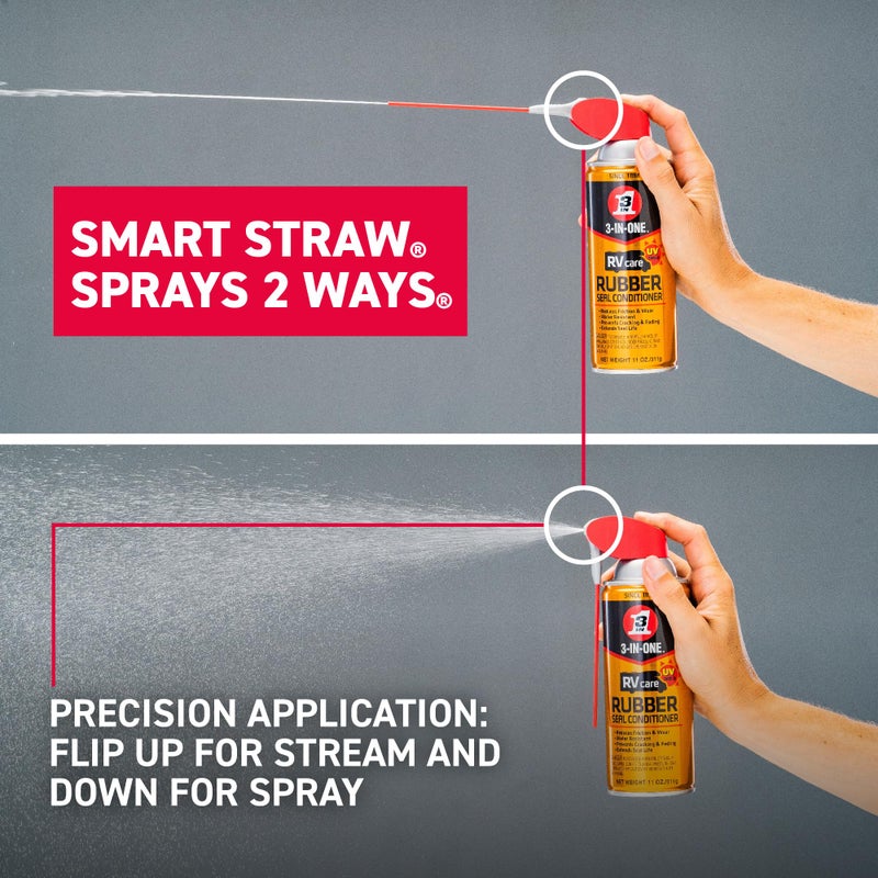 3 in one 3-IN-ONE RVcare Rubber Seal Conditioner with SMART STRAW SPRAYS 2 WAYS, 11 OZ - Image 3
