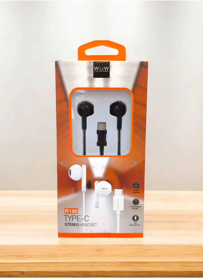 WUW R186 USB-C Stereo Earphone – Unparalleled Sound Experience!  - Image 3