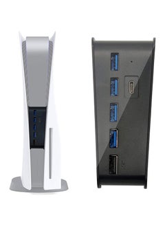 نيبمينينت محول موزع ب 5 منافذ USB 3.0 لجهاز بلايستيشن أسود  - Image 1