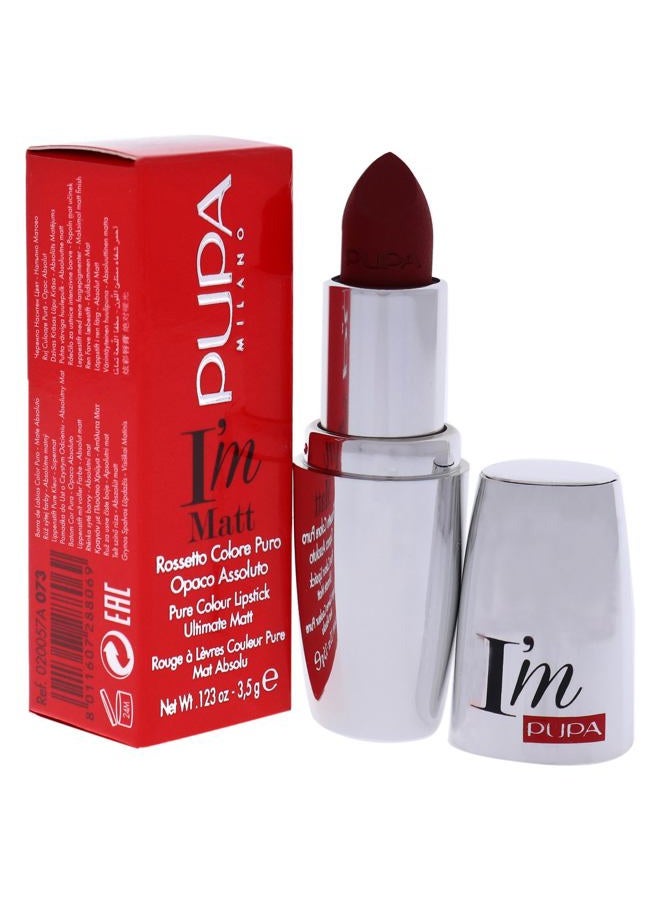 PUPA أحب أحمر شفاه مات غير لامع - 073 بورغندي لا يقاوم للنساء - 0.123 أونصة أحمر شفاه - Image 3