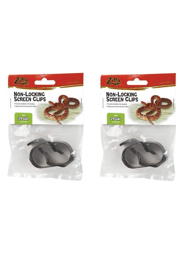 Zilla Fresh Air Non-Locking Screen Clips, Small (2 Pack - Small)