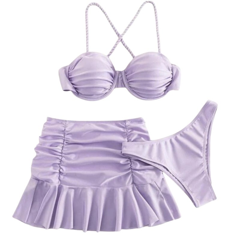 Swimwear Factory Three-Piece Women'S Swimsuit Skirt Bikini Bikini - Image 5