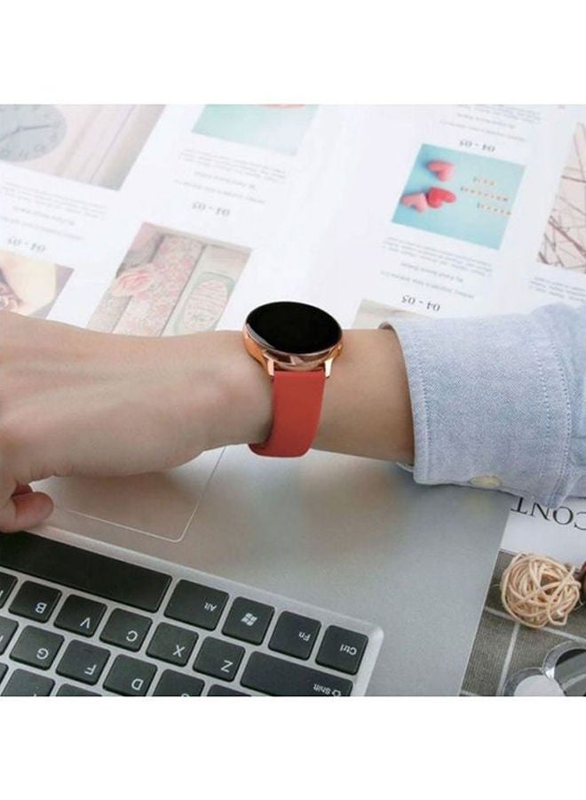 NIBEMINENT Silicone Replacement Band For Samsung Galaxy Active Watch Series 40/44mm red - Image 4