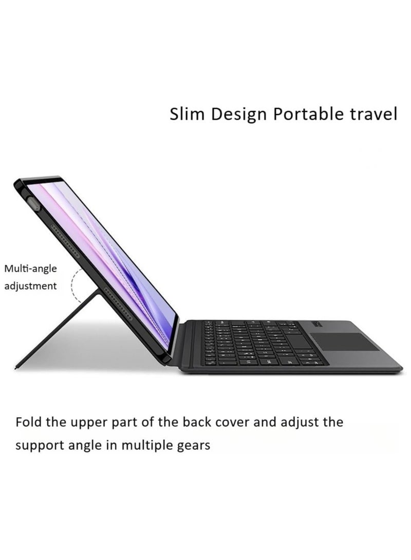 Touch Keyboard Case Compatible with Honor MagicPad 3 12.5-inch 2025 Tablet, Featuring Integrated Bluetooth Touch Keyboard and Leather Case - Image 2