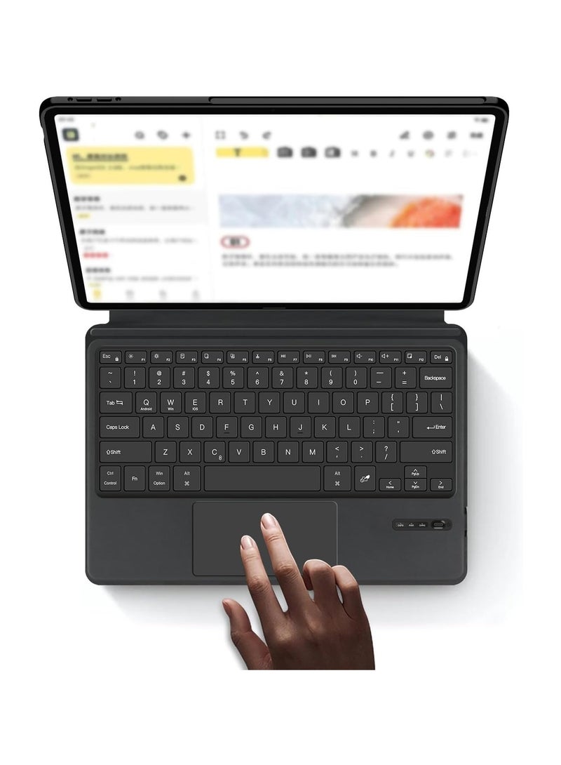 Touch Keyboard Case Compatible with Honor MagicPad 3 12.5-inch 2025 Tablet, Featuring Integrated Bluetooth Touch Keyboard and Leather Case - Image 3