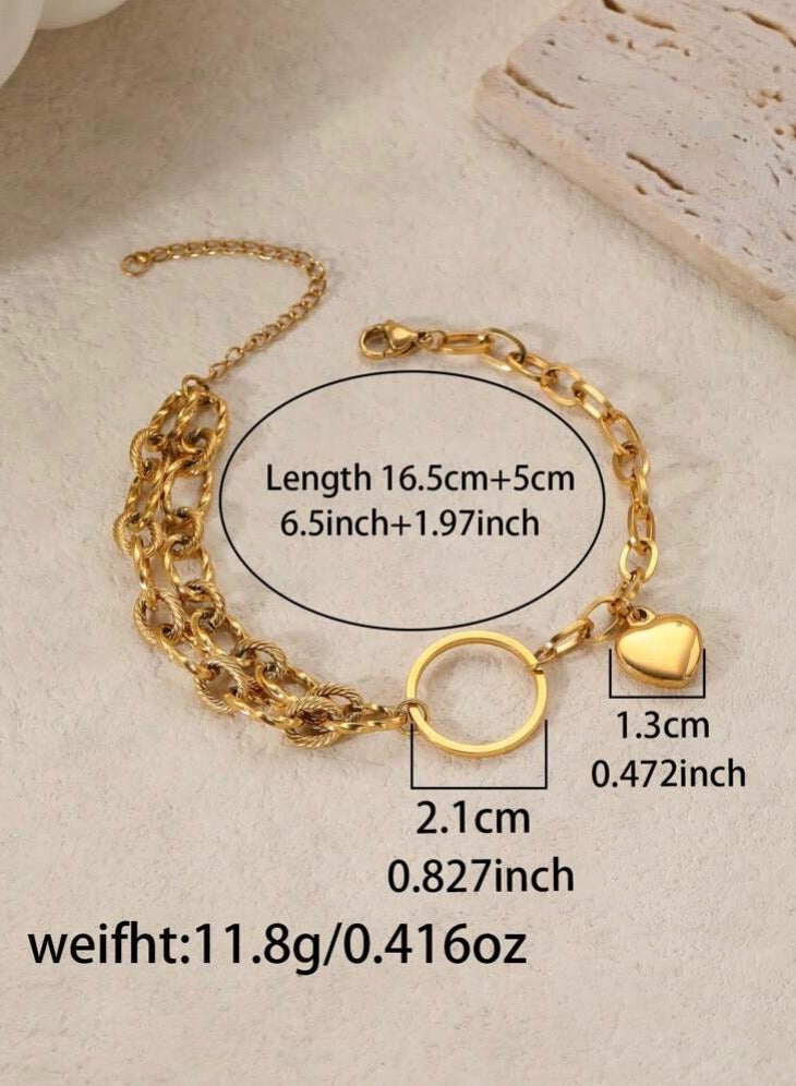 NEW STYLE 18k Gold Plated Stainless Steel Bracelet For Women - Image 4