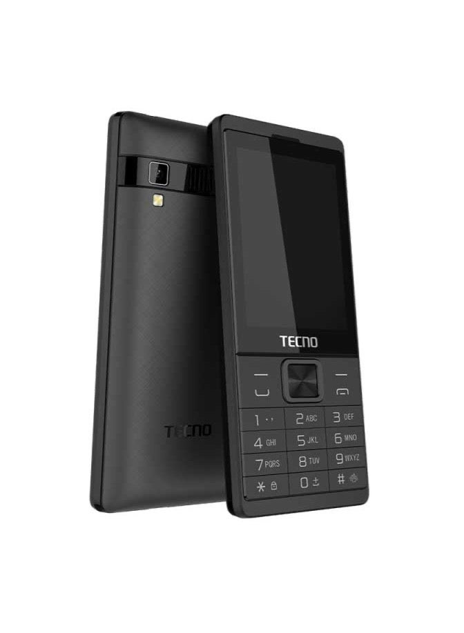 TECNO T528 Dual SIM FM Radio Camera with Flash Black - Image 1