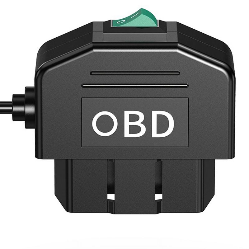 Dash Cam OBD Hardwire Kit: 12-24V To 5V, Black Plastic, Clean And Space Saving, USB Type C - Low Voltage Protection, 24-hour Parking Mode Switch for Car Dash Cams, GPS, Radar Devices - Image 2