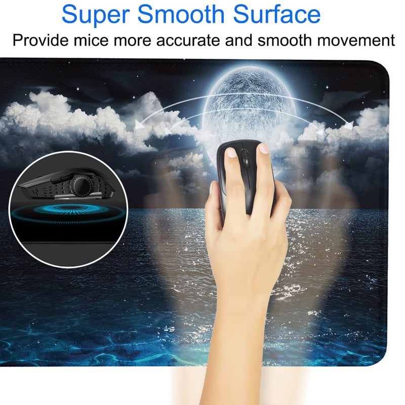 Naukay Large Mouse Pad  31.5X15.7 Inch Large Extended Computer Keyboard Mouse Mat  Water Resist Non-Slip Mousepad Rubber Base Long Xxl Gaming Mouse Pad For Work & Gaming  Office & Home - Image 3