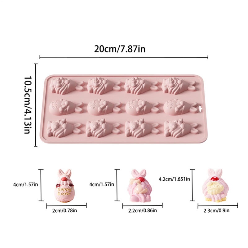 Gray Silicone Chocolate Molds Easy Release Non Stick Reusable Baking Decorating - Image 3