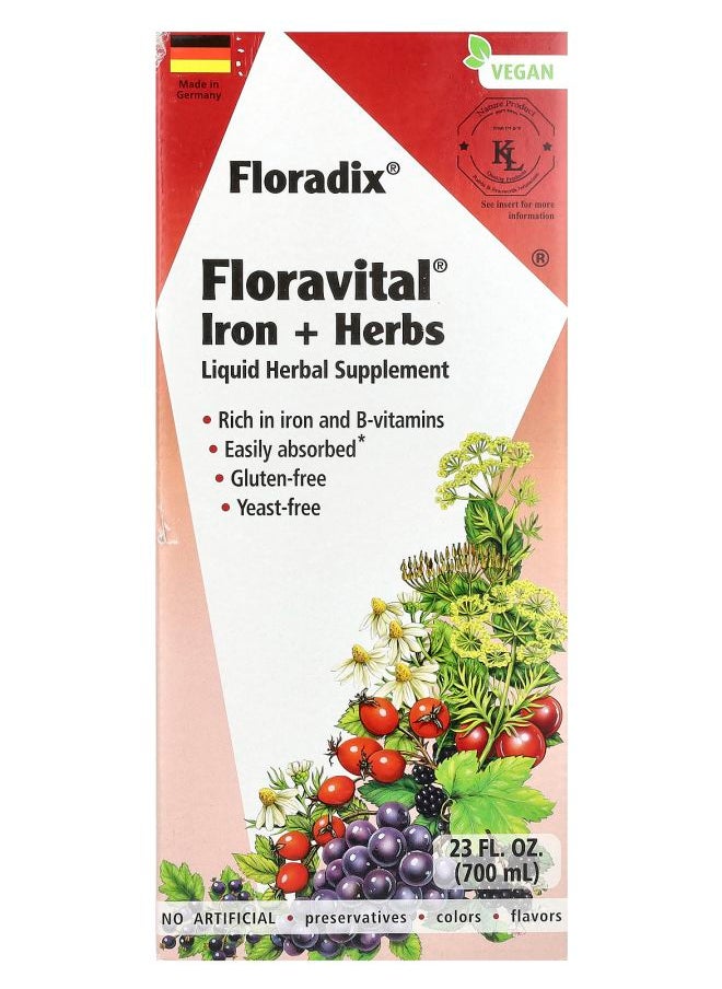 Floradix - Floravital Iron + Herbs 23 fl oz (700 ml) - Image 1