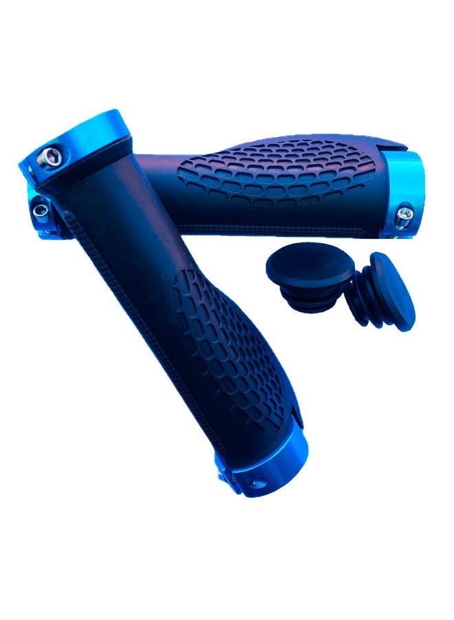 Wavva® Bike Cycle Only Quality Material Handle Grip with Lockable Mountain Rubber Hand Grips Handlebar Grip. - Image 1