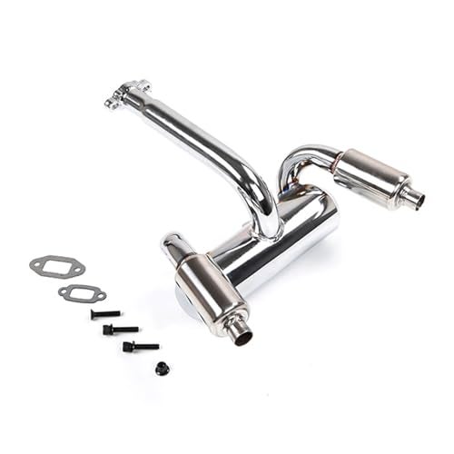 FLMLF Double Exhaust Pipe Kit for 1/5 HPI ROFUN BAHA ROVAN King Motor Baja 5B Rc Car Parts - Image 3