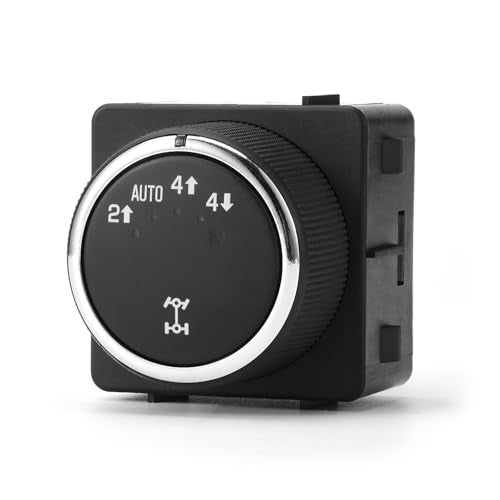 Lin Cin Yin 4x4 4WD Switch for 2007 Chevy Silverado GMC Sierra 1500 2500 3500 Chevy Avalanche Tahoe Suburban Yukon XL 1500 2500 4 Wheel Drive Switch Transfer Case Selector 15284155 15778366 1S15035 TCA108 - Image 1