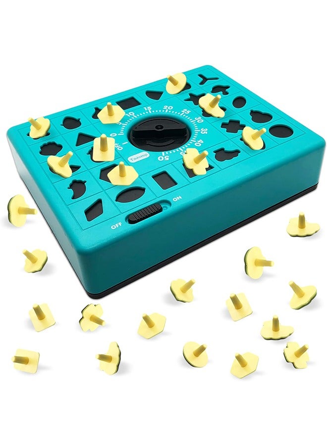 لعبة الوقت ، لعبة الطاولة المنبثقة مع الألغاز مطابقة الشكل للأطفال ، ألعاب التعليم المبكر للبنين والبنات ، تعلم التعرف على الشكل والتفكير الاستنتاجي - Image 2