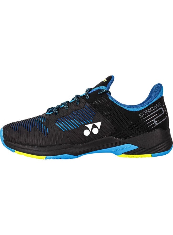 Yonex Tennis Shoes With Power Cushion Shock Absorption, Training Badminton Shoes, Shts2Wex, Black And Blue, Size 42 - Image 3