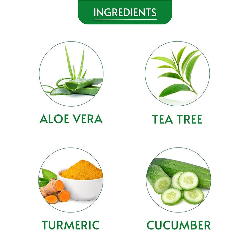 Ozone Ozone Aloe Vera Face Wash Enriched with Aloe Vera Cucumber Turmeric Tea Tree For All Skin Type Soft Smooth Refreshed Glowing Skin For Men Women 100ml Pack of 3  - Image 3