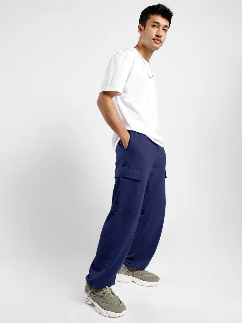 نوبيرو NOBERO Men's Navy Cargo Joggers