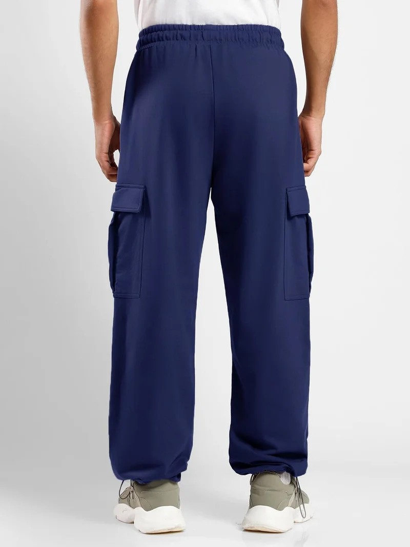 NOBERO  NOBERO Men's Navy Cargo Joggers for Men | Best Price UAE