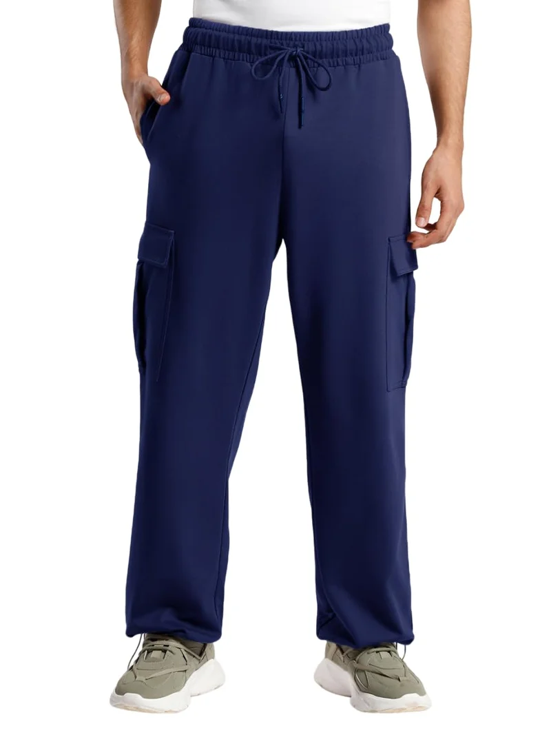 NOBERO Men's Navy Cargo Joggers