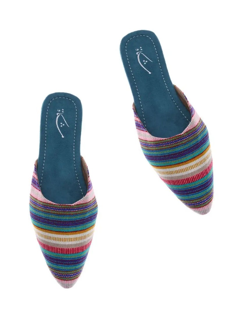 Mishkat Ghuroob Babouche Slippers for Women (Multicolored) - Image 2