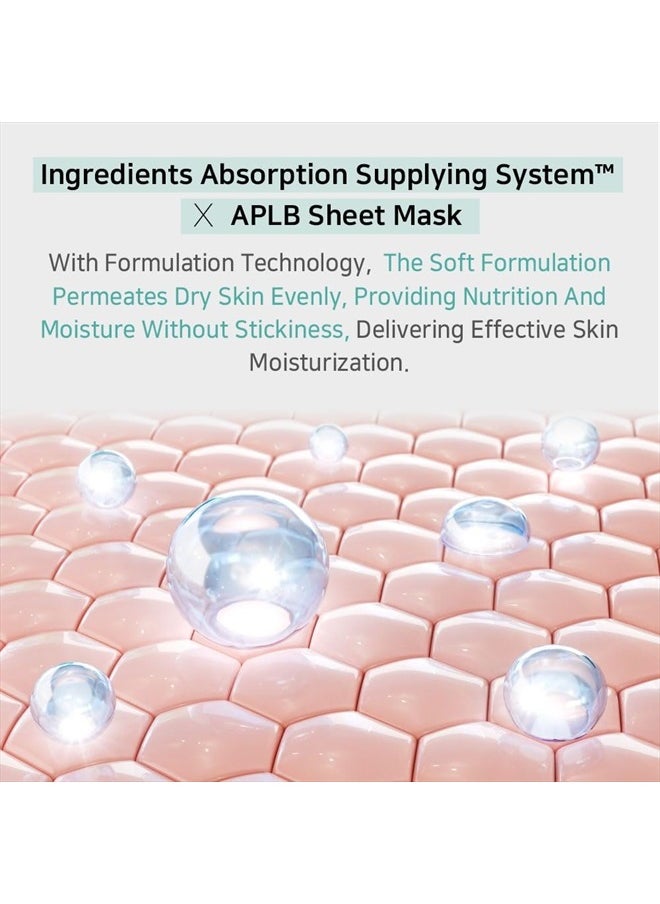 APLB - Glutathione Niacinamide Sheet Mask | LIPO GLUTA NIAC CEN™ 13.7% 0.85 FL.OZ/Korean Skincare, Deep hydration & Soothing, Sensitive Skin, Improve skin elasticity - Image 1