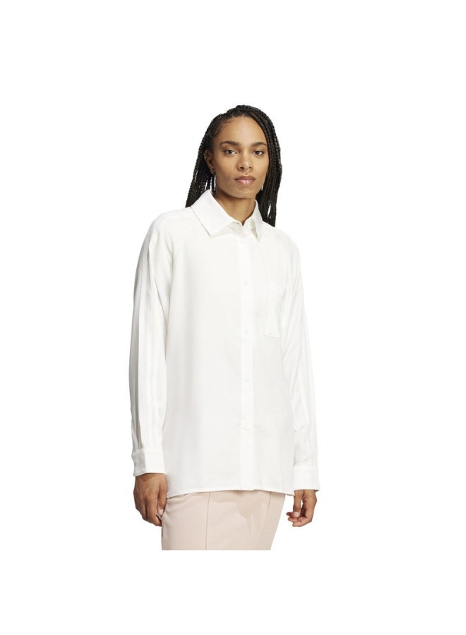Adidas P ESS SHIRT LS White Originals Women OTHER SHIRTS  - Image 3