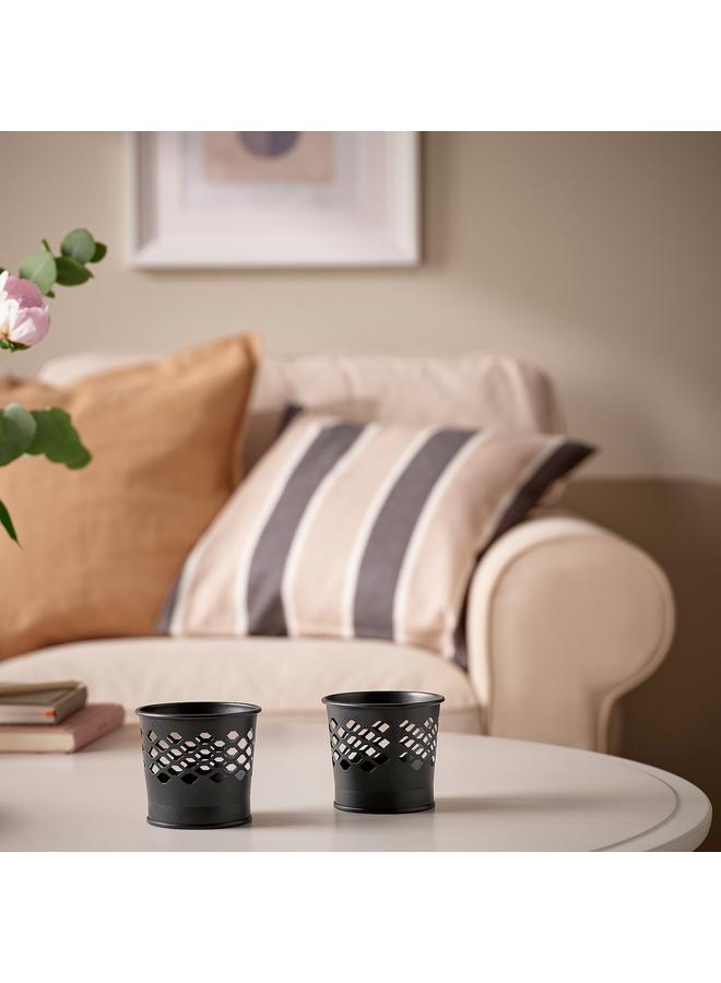 زبون حامل شموع، أنثراسايت، 7 سم - Image 3