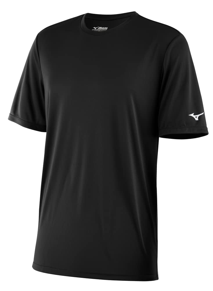 Mizuno Men's Standard NXT Short Sleeve Tee, Black, X-Large - Image 4