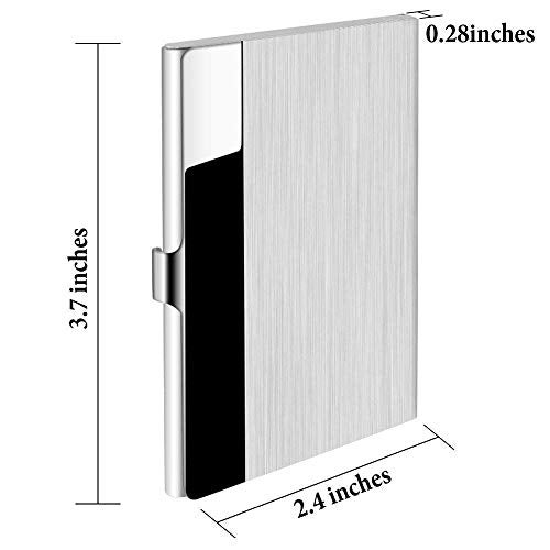 Onwon Business Card Holder Professional Stainless Steel Slim Design Business Card Case Keep Business Cards in Immaculate Condition - Image 2