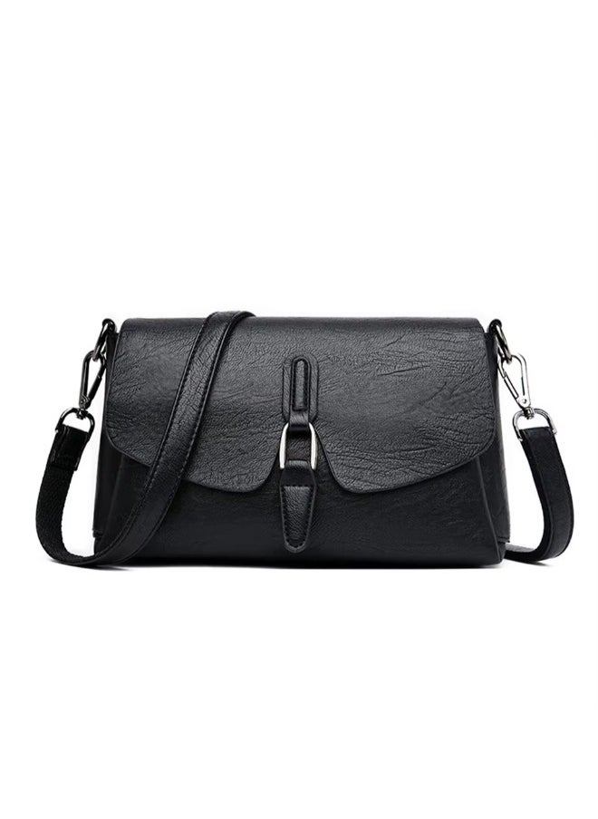 Rup Art Luxury Vintage PU Leather Shoulder Bag for Women – Fashion Designer Crossbody Handbag with Messenger Strap & Polyester Lining  - Image 1