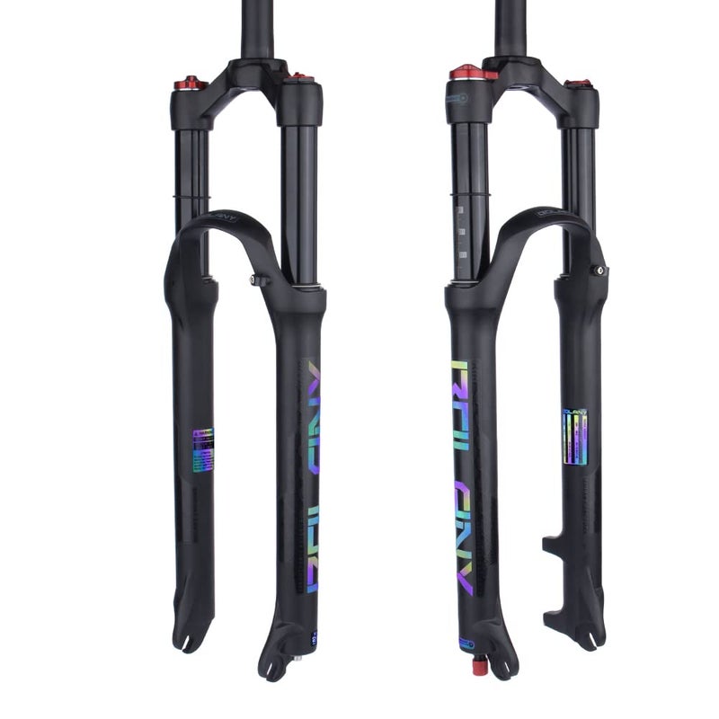 BOLANY 2627529 Mountain Bike Air Suspension Fork Shock Absorber Rebound Adjustment 1 18 Straight Tube QR 9mm Travel 100mm ManualRemote Locking Fit MountainRoad Bike - Image 2