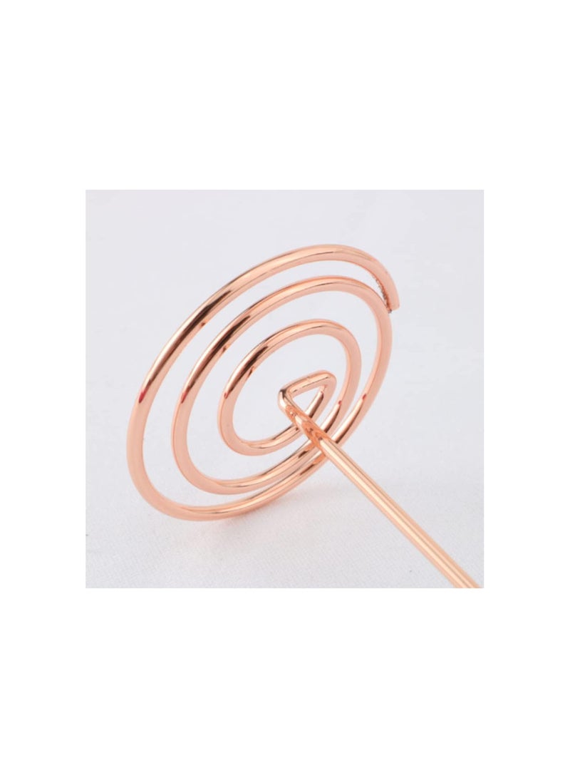 GGOOT 12Pcs Vertical Note Holder, Place Card Holders Heart Shape Table Photo Holder Table Picture Stand Place Card Holder for Wedding Party Gatherings Office Desk Paper Memu Clips  - Image 4