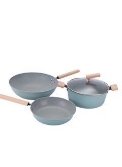 Sharpdo 3 Pieces Non-Stick Cooking Pan Frying Pan Gift Pot Set  - Image 1