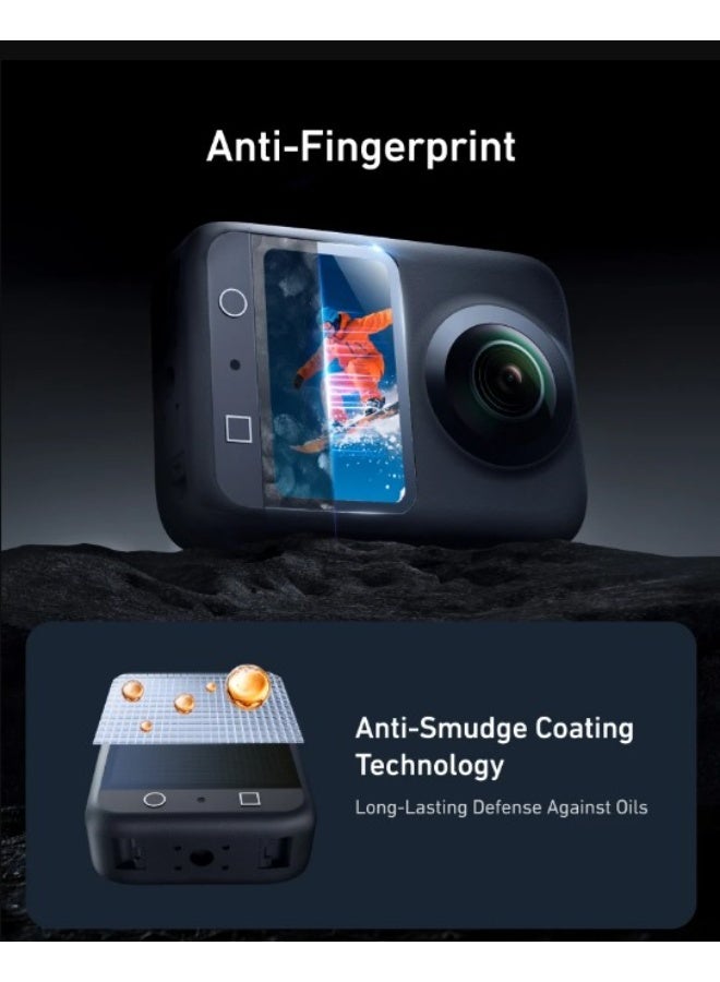 2 in 1 clear water gel soft film for Dji OSMO 360 action camera, one screen soft film + two lens soft films, high-definition film DJI OSMO 360 accessories - Image 2