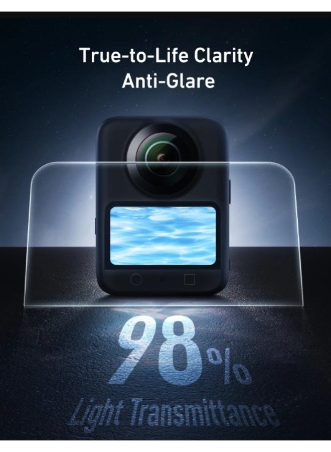 2 in 1 clear water gel soft film for Dji OSMO 360 action camera, one screen soft film + two lens soft films, high-definition film DJI OSMO 360 accessories - Image 3