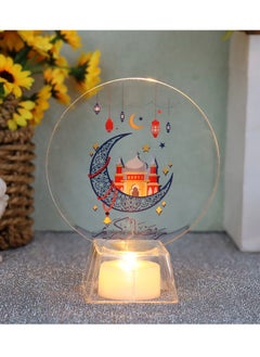 Home Care Ramadan Karim light-emitting diode lamp Eid al-Fitr Mubarak plastic light-emitting diode night lamp Muslim holiday Ramadan decorations Assorted Color And Design 10.5X13.3 cm  - Image 3