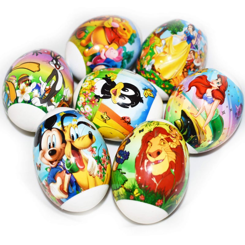 Diximus Easter Egg Decorating Kit - Heat Shrink Sleeve Egg Wraps - Pysanka Ukrainian Pysanky Supplies - Egg Stickers - Cartoons Easter Decoration for 7 Easter Eggs - Image 3