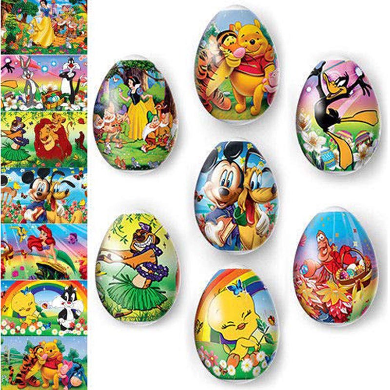 Diximus Easter Egg Decorating Kit - Heat Shrink Sleeve Egg Wraps - Pysanka Ukrainian Pysanky Supplies - Egg Stickers - Cartoons Easter Decoration for 7 Easter Eggs - Image 5