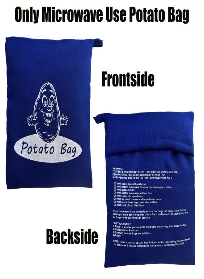 hom&us Microwave Potato Cooking Bags, Set of 2, Reusable Baked Potato Pouches, 7.87 x 9.84 inches-Great Gift for Mom - Image 2
