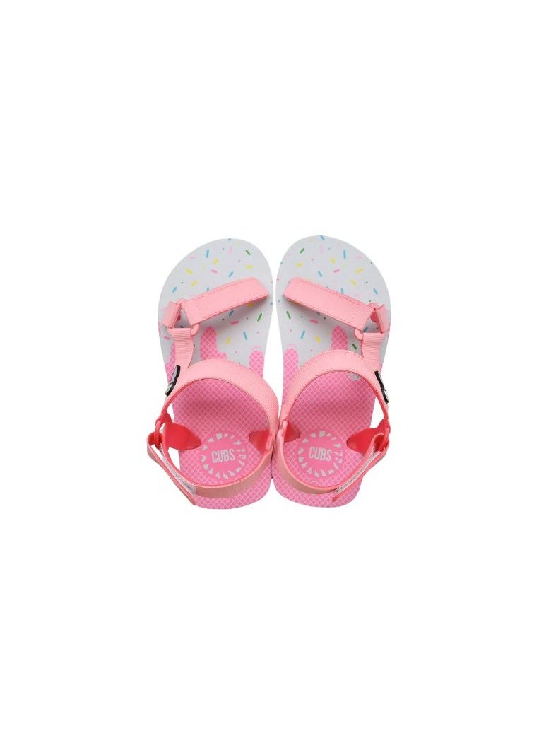 CUBS - Pink Ice Cream Cone Girls Sling CUBS Sandal 28 - Image 1