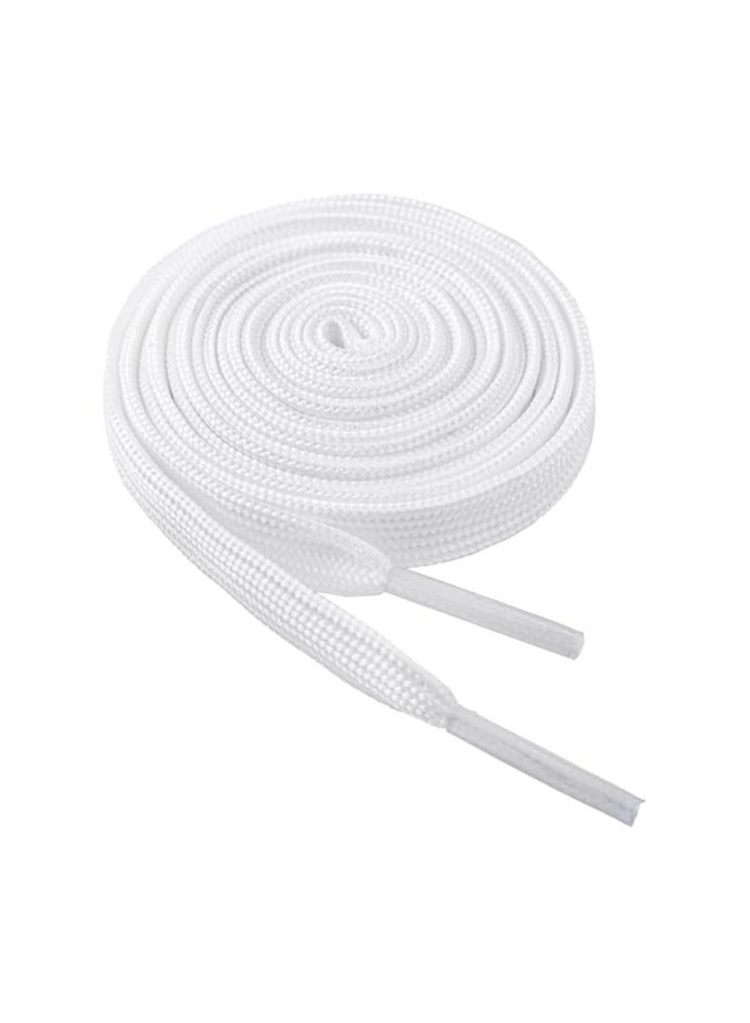 Sneakers Shoelaces,Suitable for Sneakers, Board Shoes, Canvas Shoes, Sports Shoes, Boots, Trouser Rope,White 120cm 